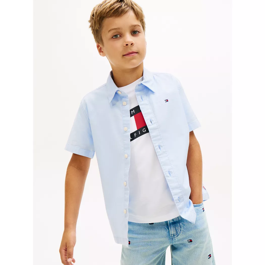 Tommy Hilfiger Jungen Hemd hellblau   164 baby