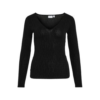 VILA Langarm Bluse V-Ausschnitt  