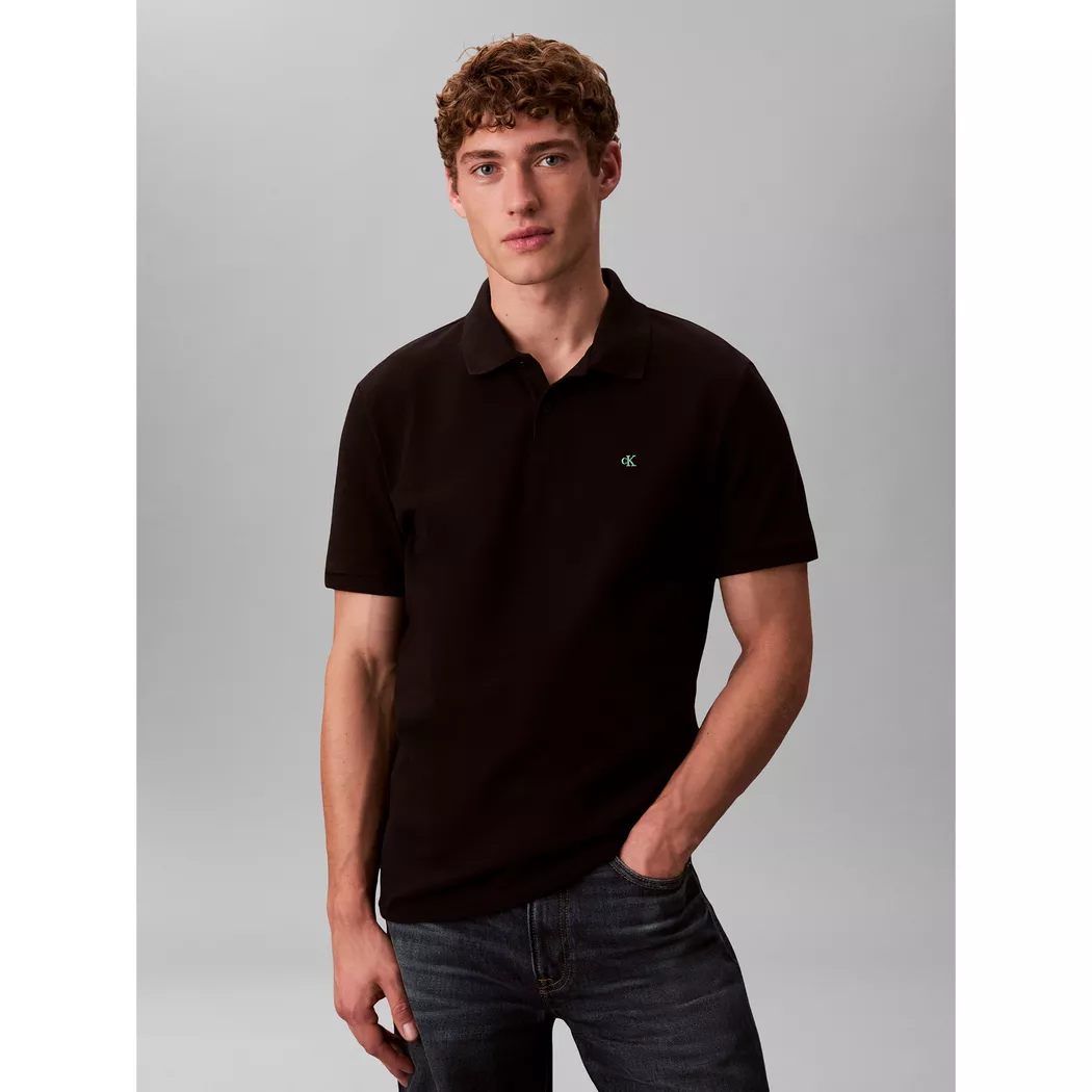 Calvin Klein Jeans Polo à Manches Courtes Lv04rc276g Black L Homme 2