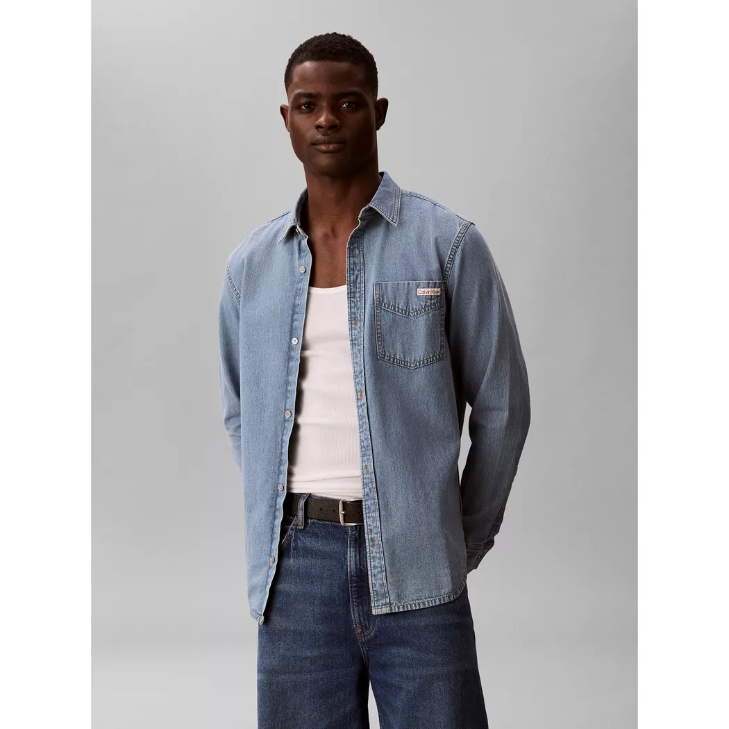 Calvin Klein Jeans - Jeanshemd, für Herren, Blau, Größe L