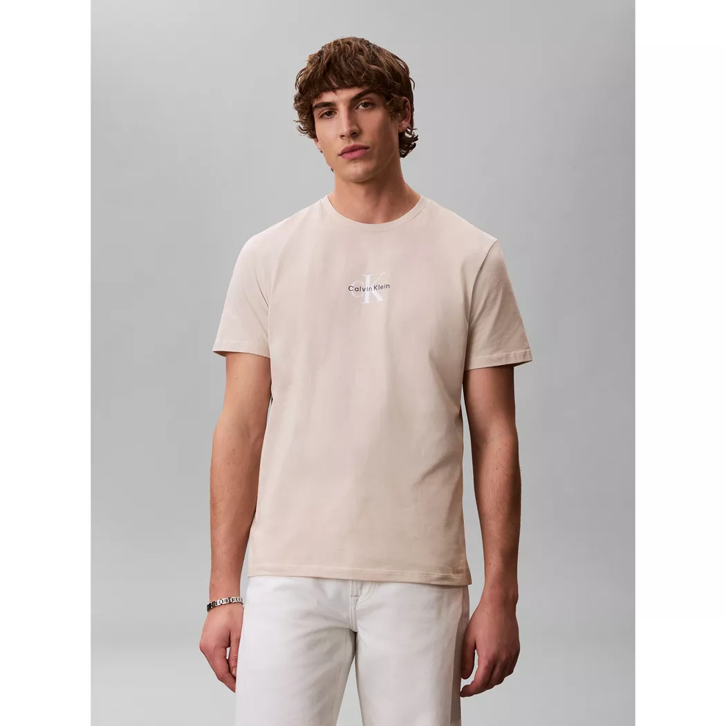 Calvin Klein Jeans - T-Shirt, für Herren, Ecru, Größe M