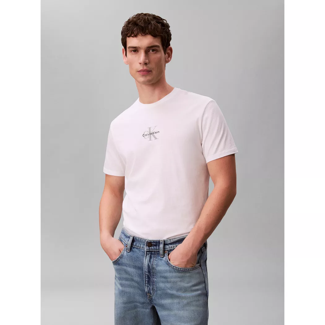 Calvin Klein Jeans - T-Shirt, für Herren, Weiss, Größe XXL