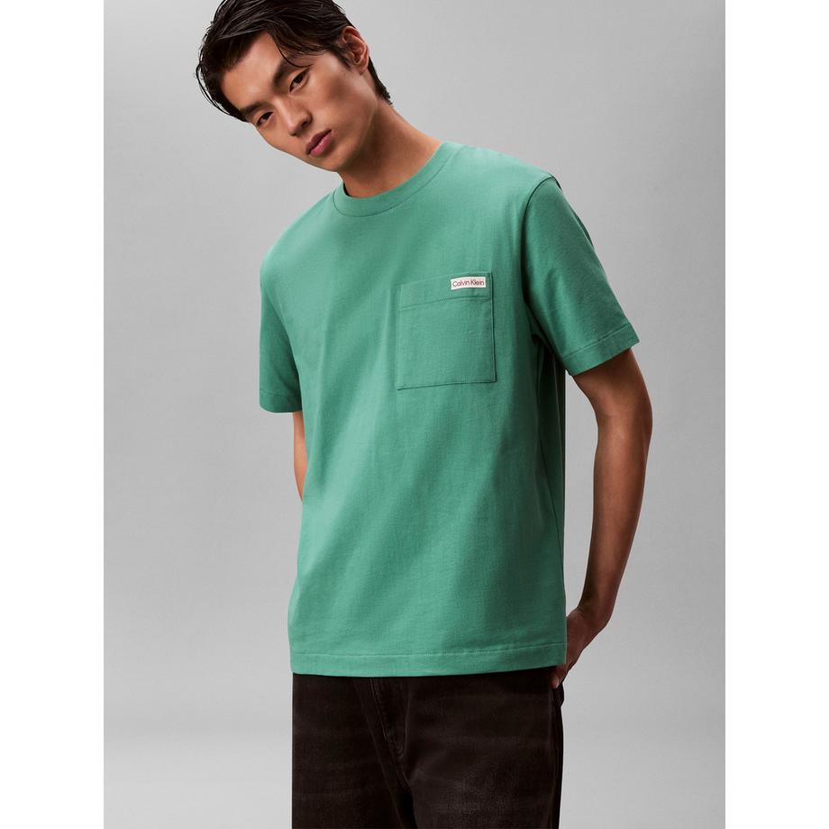 Calvin Klein Jeans T-shirt à manches courtes avec poche poitrine  