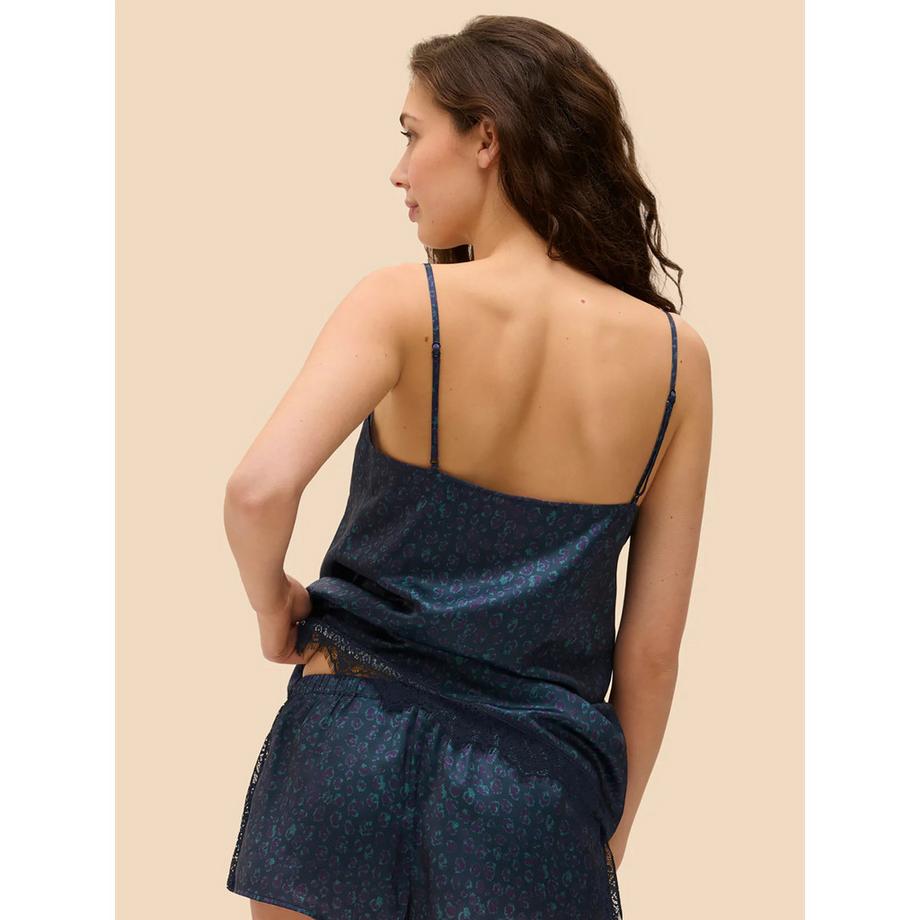 SIMONE PERELE Satin Dentelle Maillot Corps sans Manches  