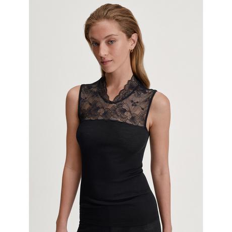 CALIDA Top senza maniche con dettagli in pizzo  