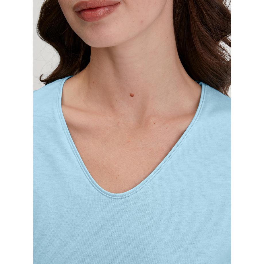 CALIDA Favourites Botanic Maglia Maniche Corte Scollo a V  