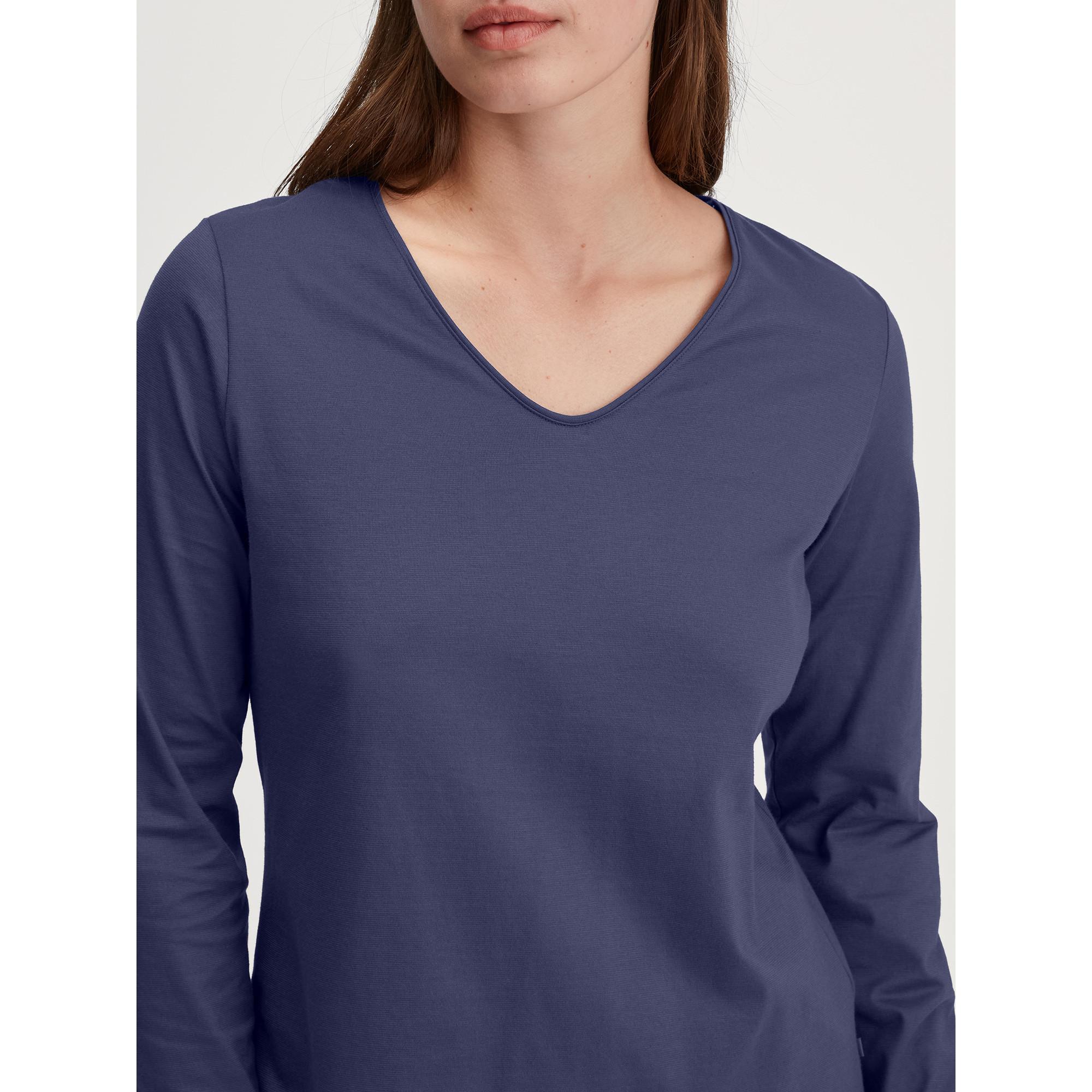 CALIDA Maglia Maniche Lunghe Scollo a V  