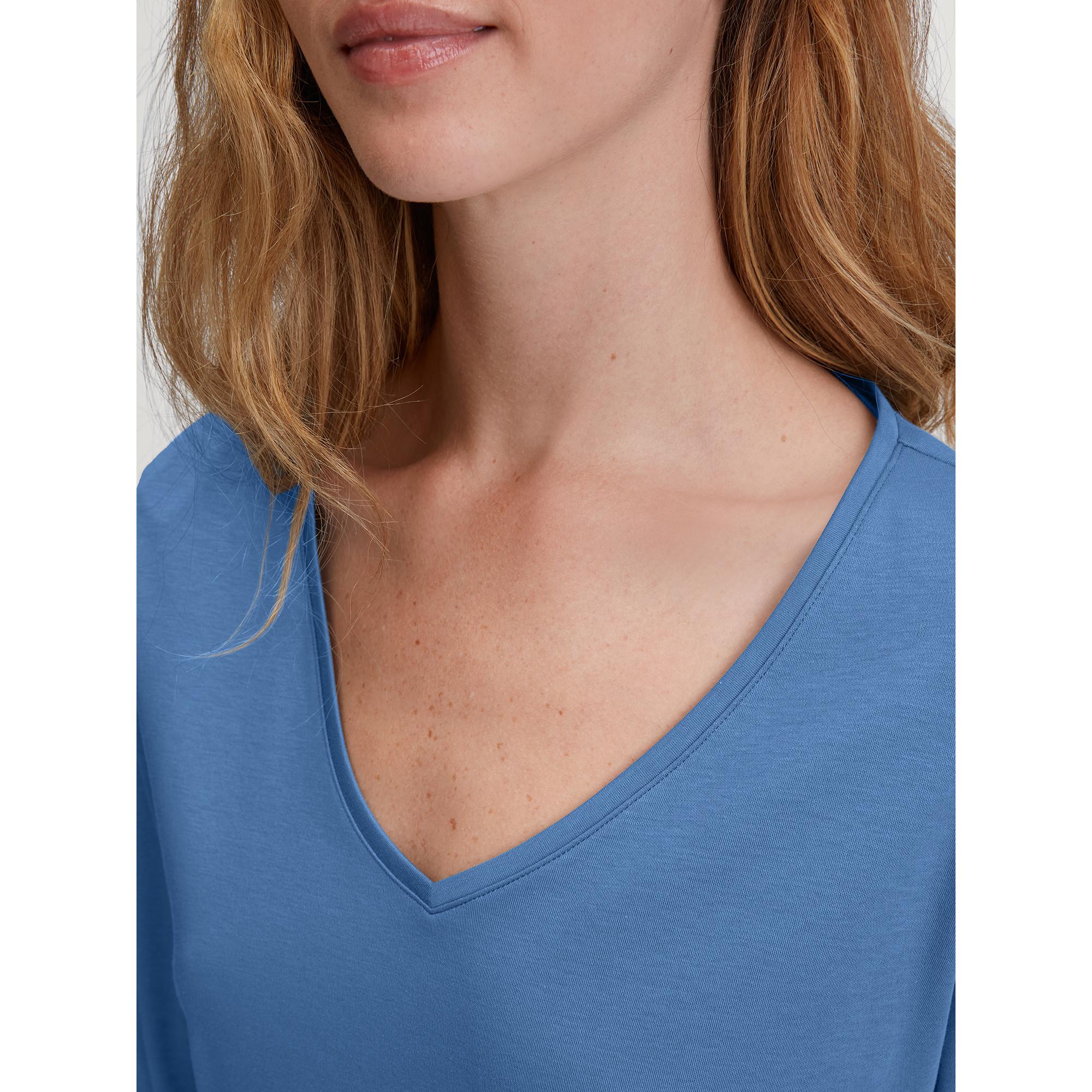 CALIDA Maglietta Maniche Lunghe Scollo a V  