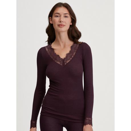 CALIDA Silk Wool Joy Top a Costine Maniche Lunghe  