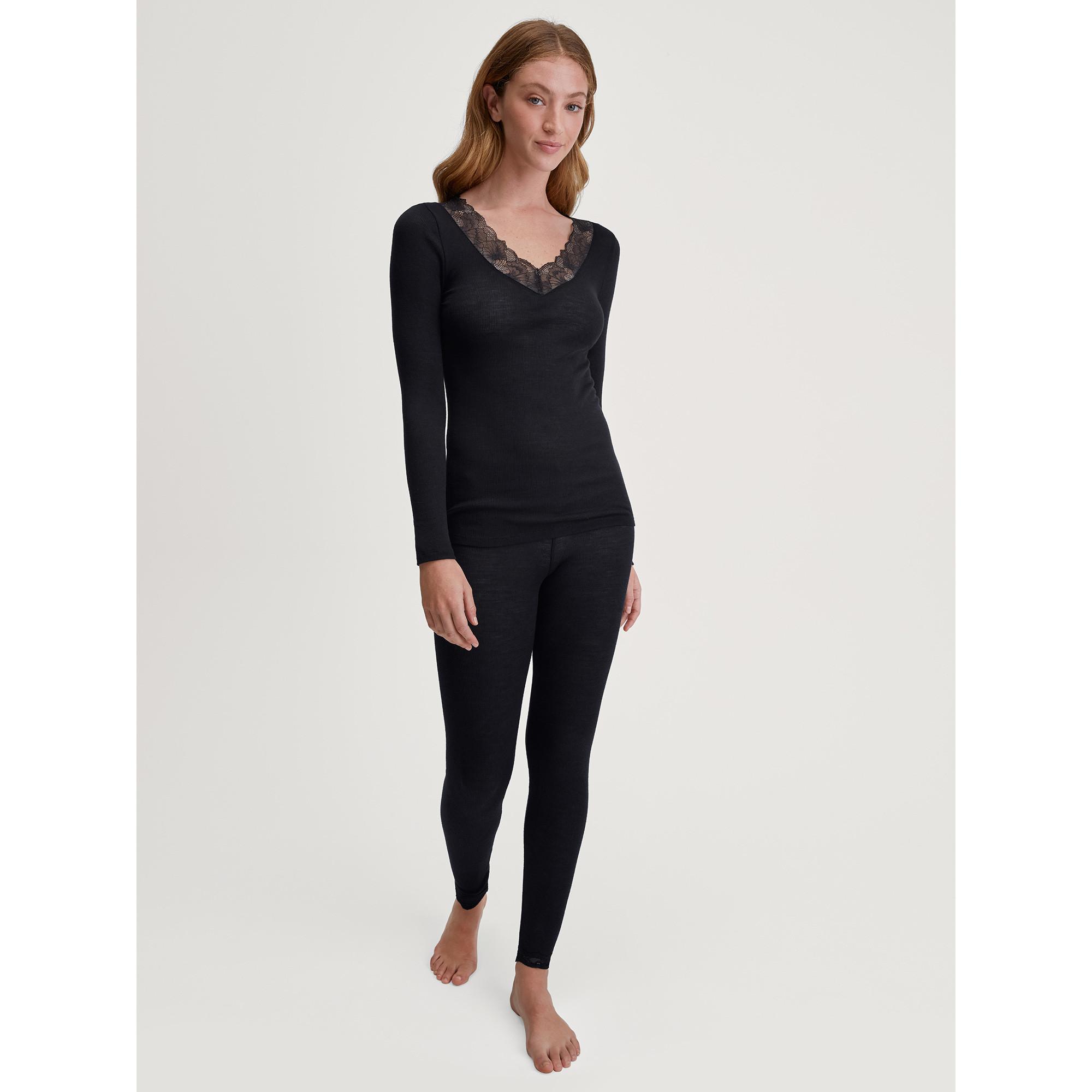 CALIDA Top Maniche Lunghe Scollo a V  