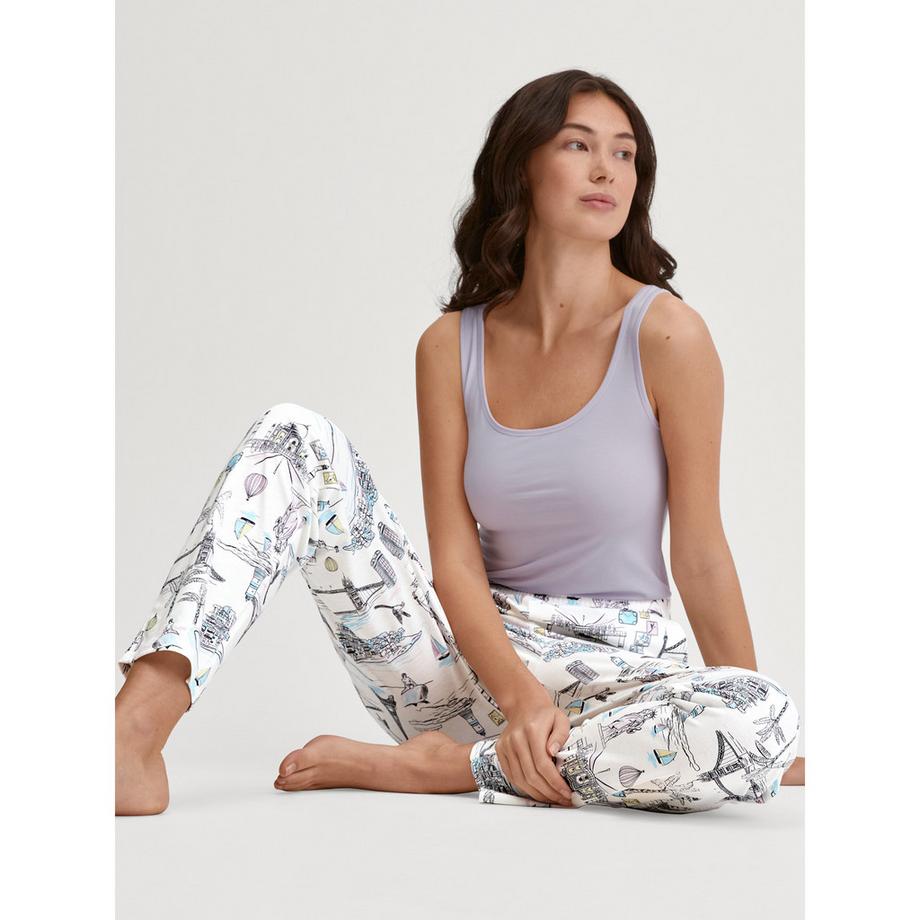 CALIDA Favourites Lavender Pantaloni Lounge Stampati  