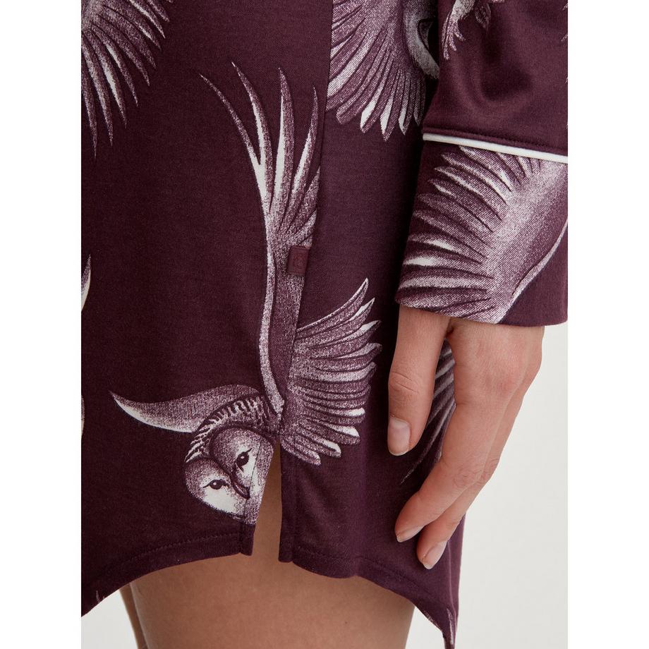 CALIDA Langarm Shirt Eulen Print  