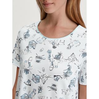 CALIDA Camicia da notte stampata a maniche corte  