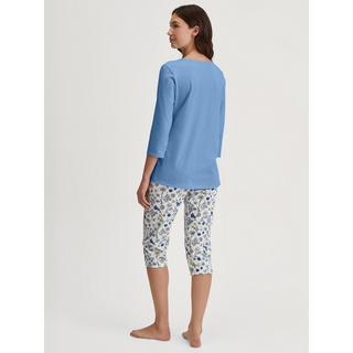 CALIDA Flower Nights Set Pigiama Pantaloni Capri Floreali  