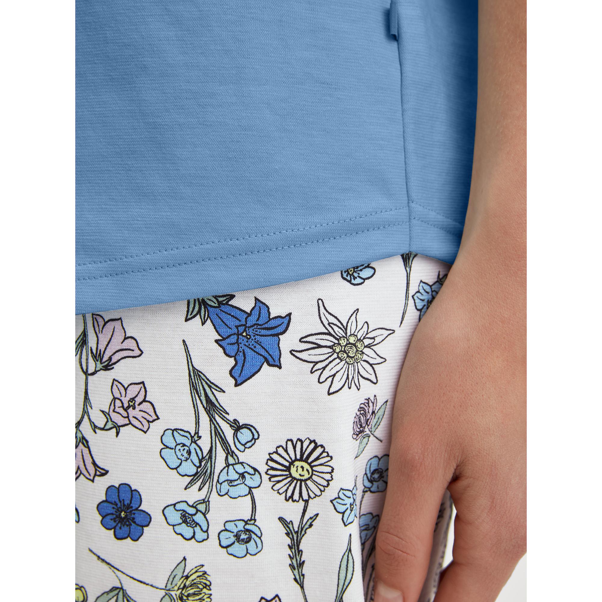 CALIDA Flower Nights Set Pigiama Pantaloni Capri Floreali  