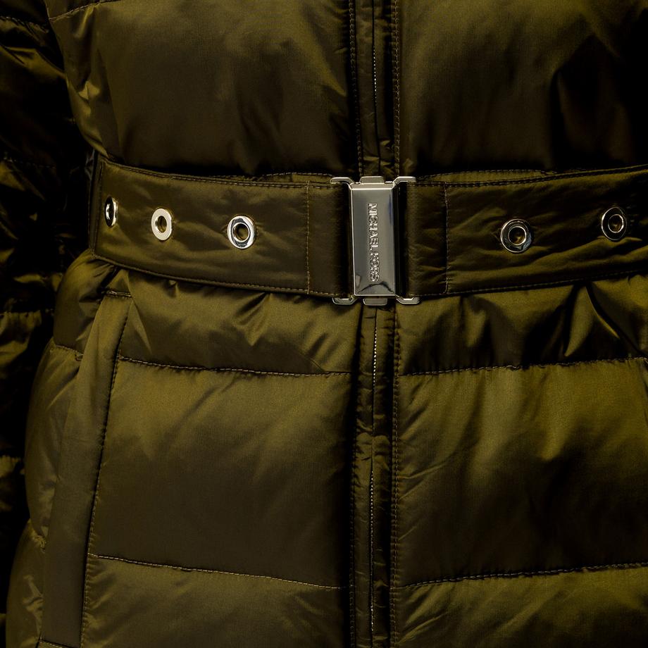 MICHAEL KORS Gepolsterte Jacke mit Kunstfellkapuze  