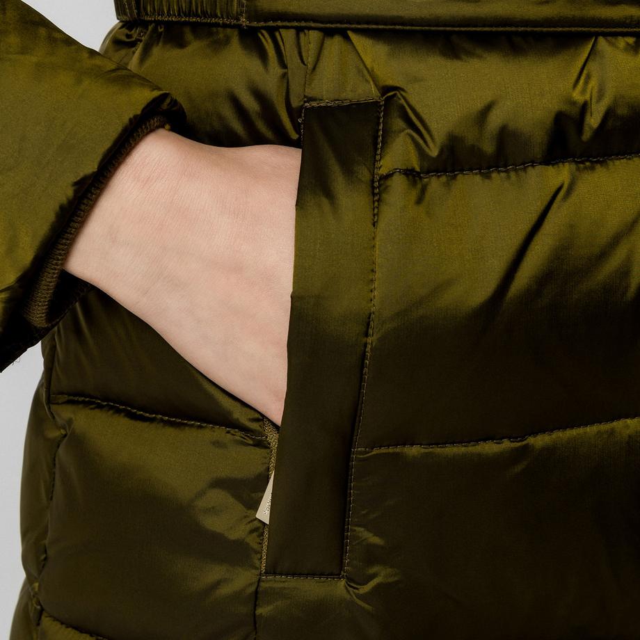 MICHAEL KORS Gepolsterte Jacke mit Kunstfellkapuze  