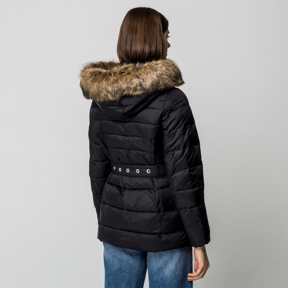 MICHAEL KORS Veste matelassée à capuche en fausse fourrure  