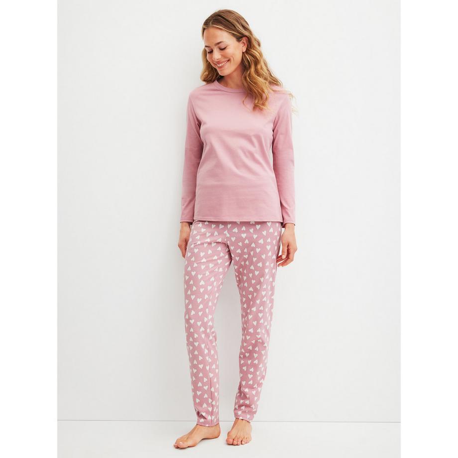 CALIDA Cotton Stripes Pyjama Ensemble Manches Longues  