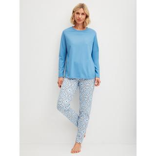 CALIDA Cotton Stripes Langarm Pyjama Set  