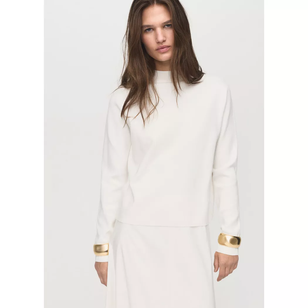 Mango - Pullover, für Damen, Café, Größe L 6