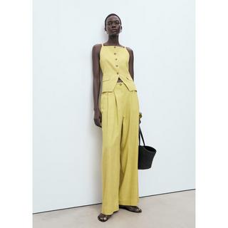 MANGO Luca Rayé Encolure Carrée Top  