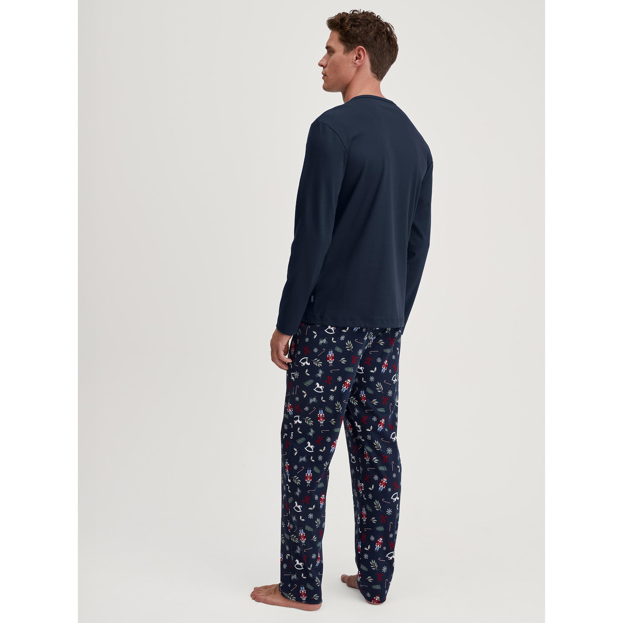 CALIDA Langarm Henley Pyjama Set  