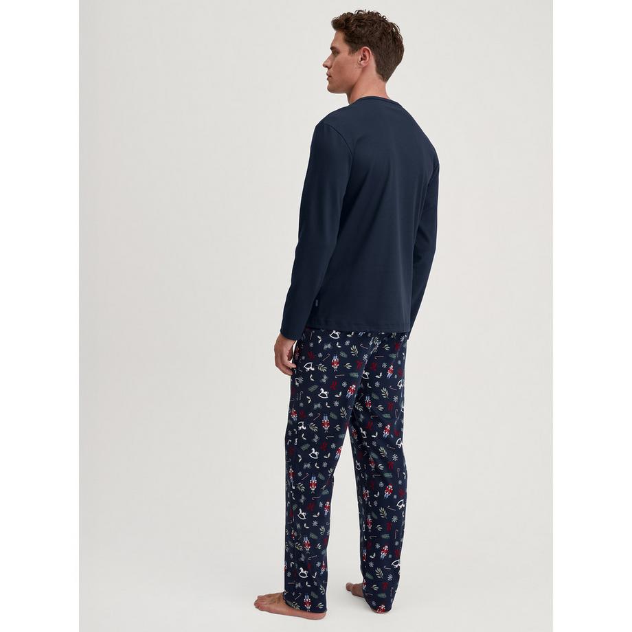 CALIDA Set Pigiama Maniche Lunghe Henley  