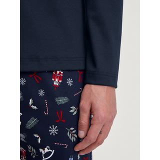 CALIDA Langarm Henley Pyjama Set  