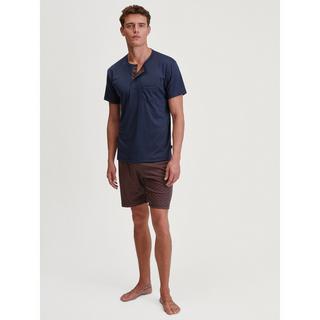 CALIDA Pyjama Kurzarm-Oberteil und gemusterte Shorts  