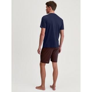 CALIDA Pyjama Kurzarm-Oberteil und gemusterte Shorts  