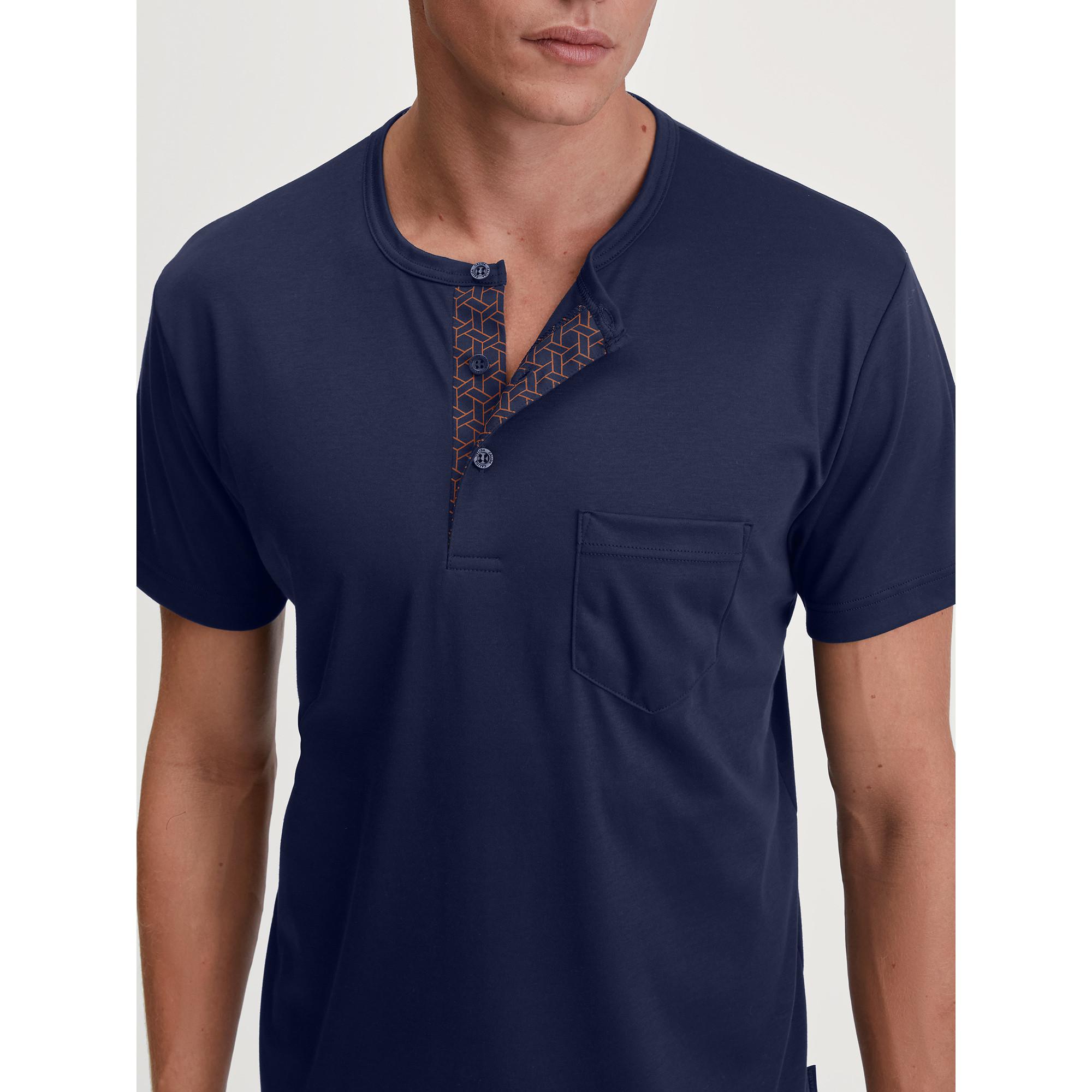 CALIDA Pyjama Kurzarm-Oberteil und gemusterte Shorts  