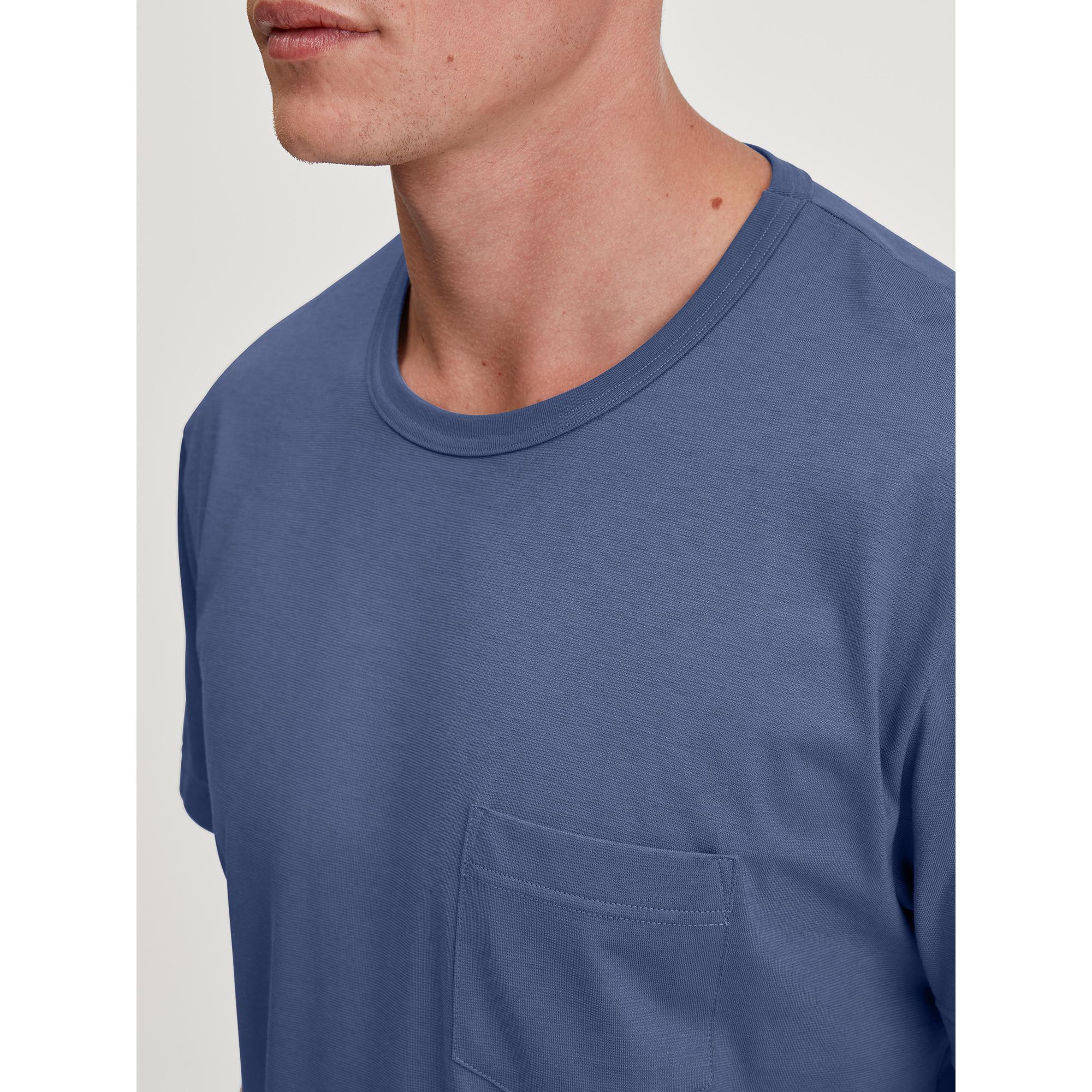 CALIDA Kurzarm T-Shirt und gemusterte Shorts Pyjama Set  