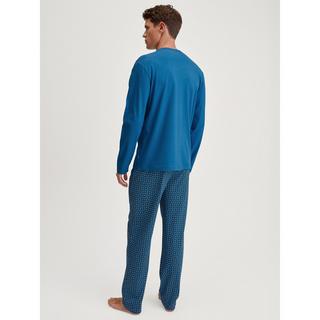 CALIDA RELAX IMPRINT Langarm V-Ausschnitt Pyjama Set  