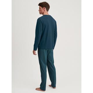 CALIDA RELAX IMPRINT Pyjama Set Manches Longues Col V  