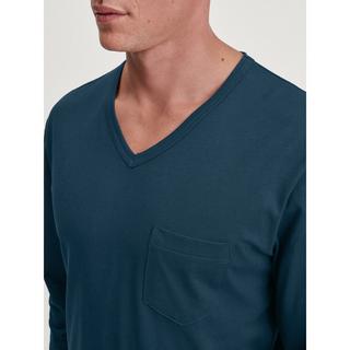 CALIDA RELAX IMPRINT Pyjama Set Manches Longues Col V  