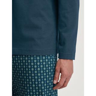 CALIDA RELAX IMPRINT Pyjama Set Manches Longues Col V  