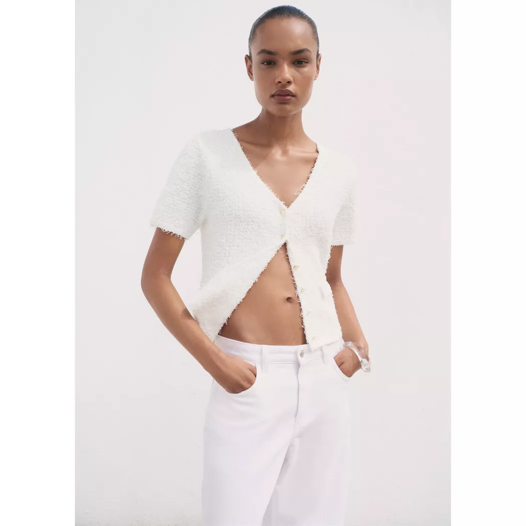 Mango - Jacke, für Damen, Weiss, Größe M