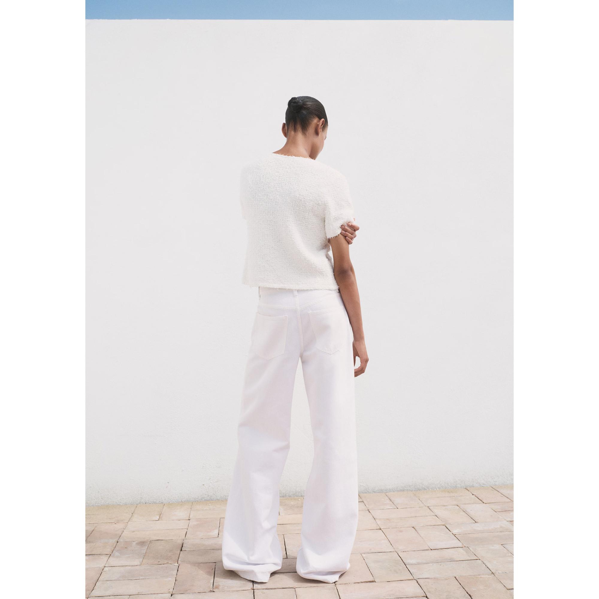 MANGO CAMILA Cardigan Bouclé Maniche Corte  