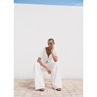 MANGO CAMILA Cardigan Bouclé Maniche Corte  