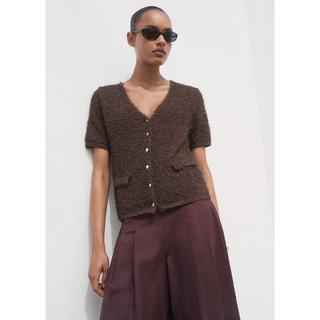 MANGO CAMILA Cardigan Col V Manches Courtes  