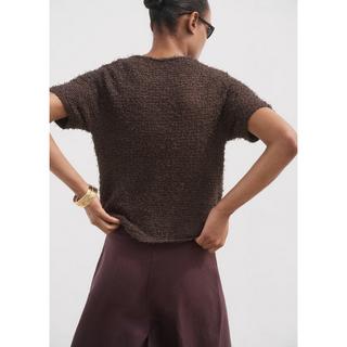 MANGO CAMILA Cardigan Col V Manches Courtes  