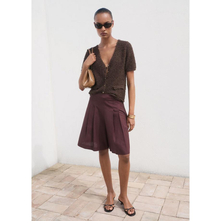 MANGO CAMILA Cardigan Scollo a V Maniche Corte  