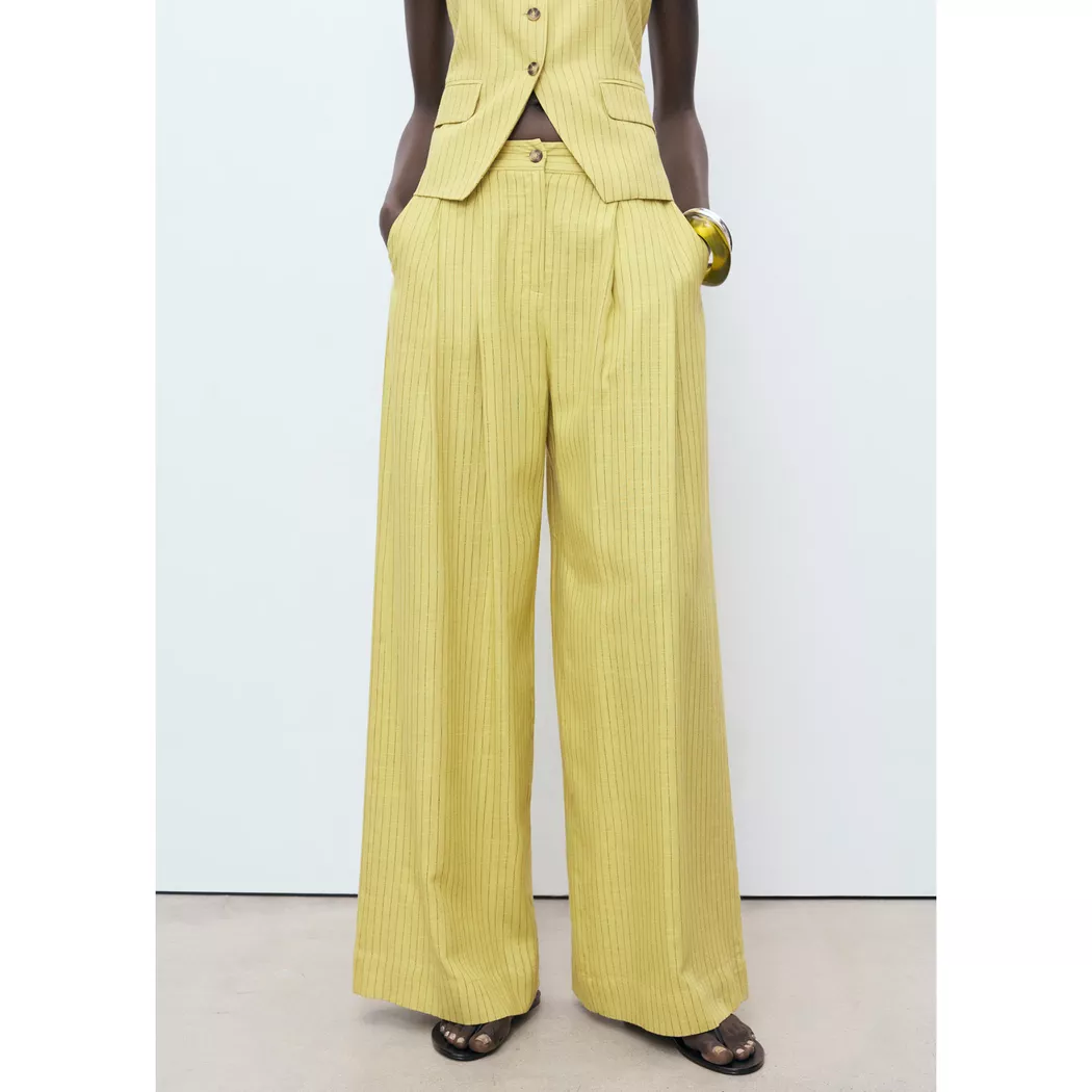 Mango - Hose, für Damen, Gelb Größe 40