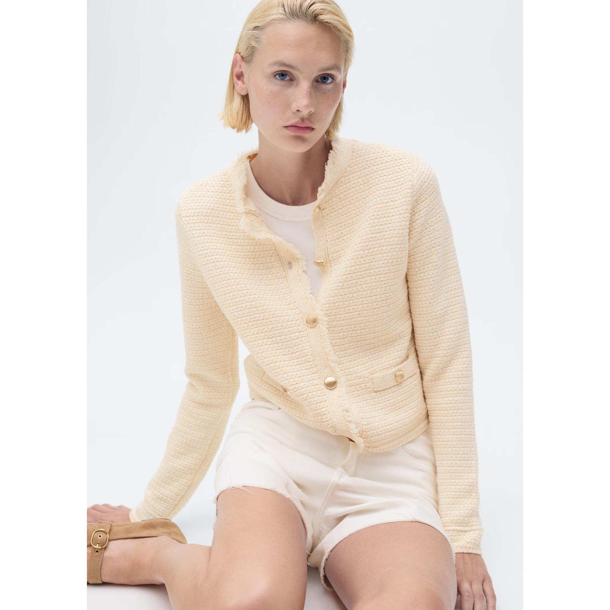 MANGO KOKOTXA Schwerer Strick Cardigan  