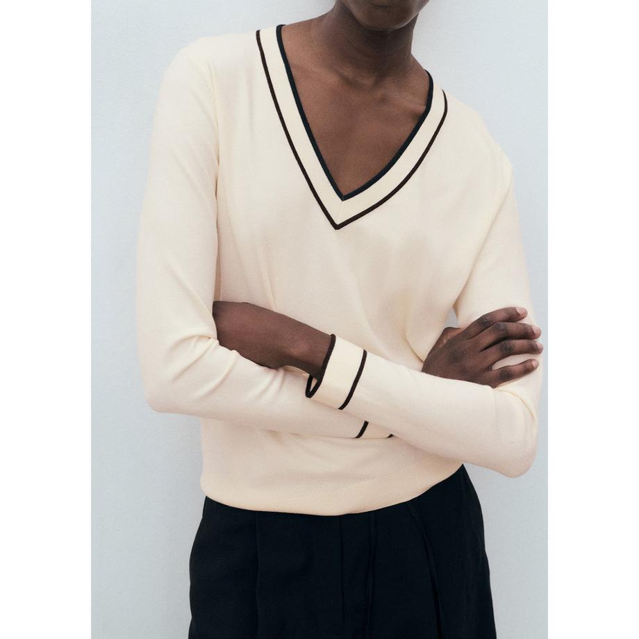 MANGO BERTO Pullover Col V  