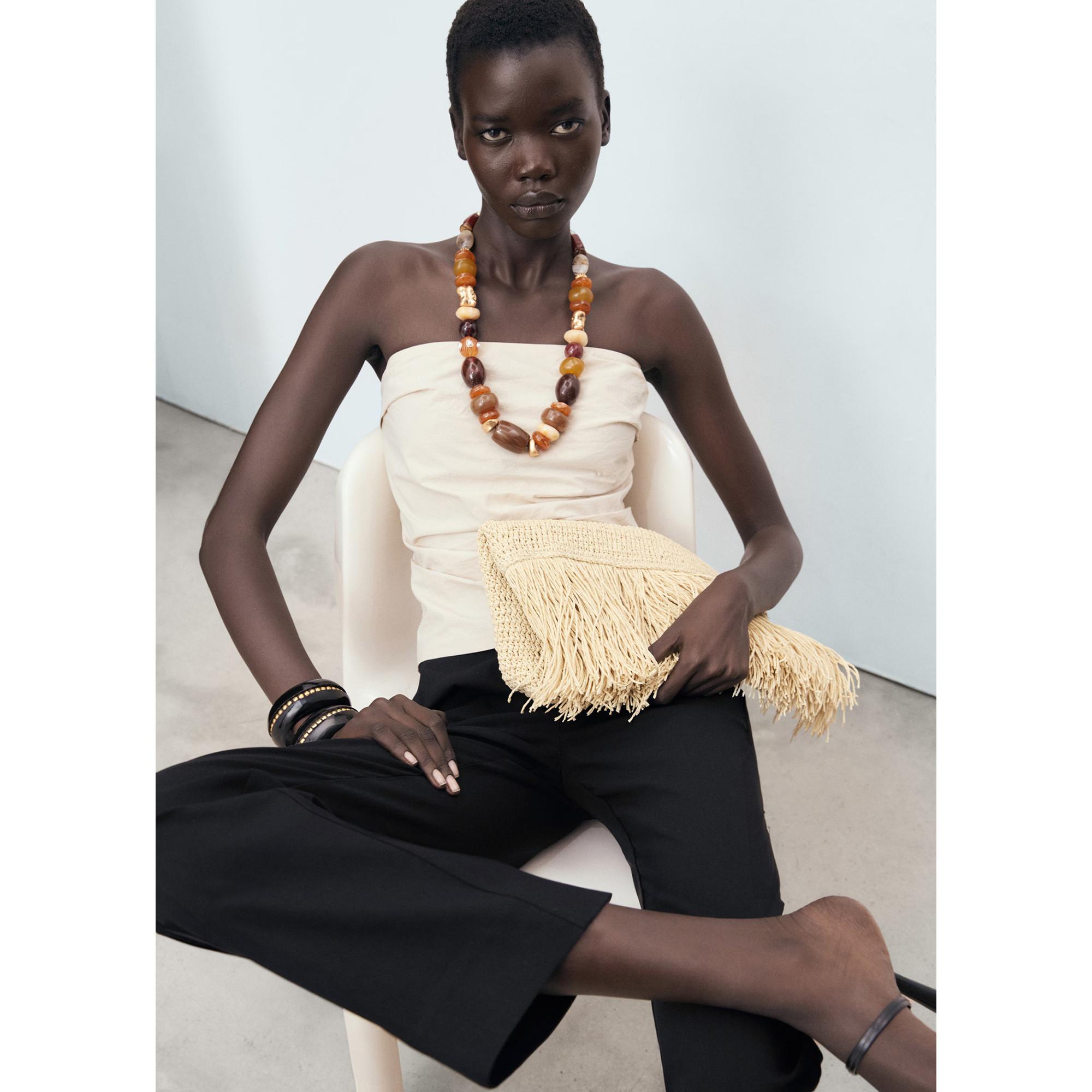 MANGO Newcola Gerade Geschnittene 7/8 Hose  