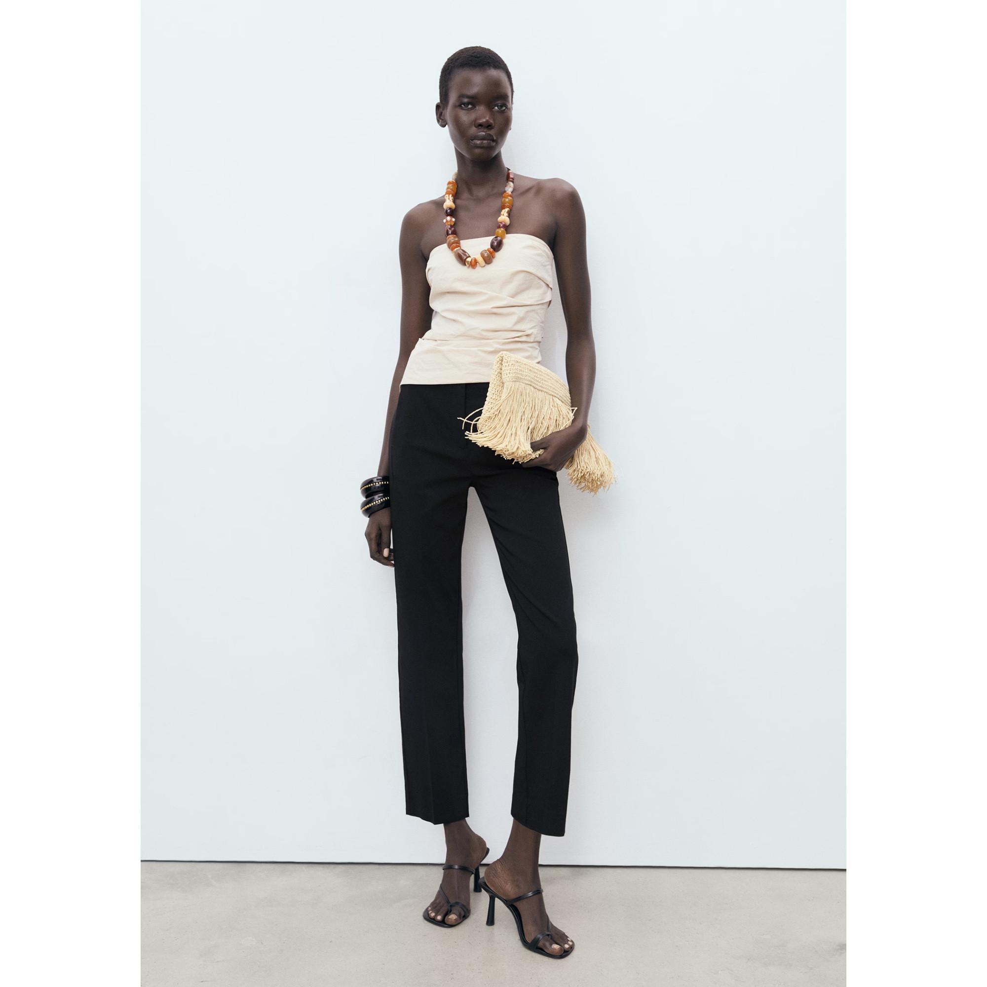 MANGO Newcola Gerade Geschnittene 7/8 Hose  