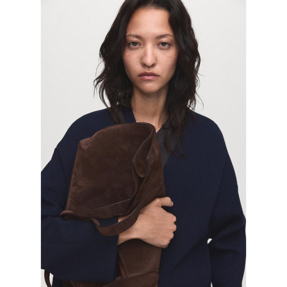 MANGO PAUL Manteau Long en Maille  