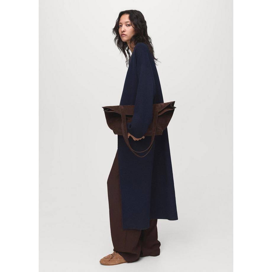 MANGO PAUL Manteau Long en Maille  